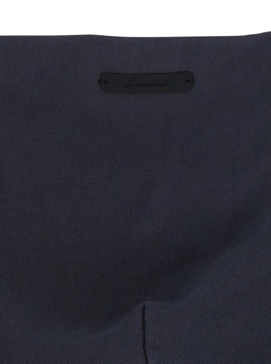 Fear of God Felpa con Cappuccio Fisso e Maxi Stampa Logo Lettering sul Fronte in Cotone Nera Uomo, view 3