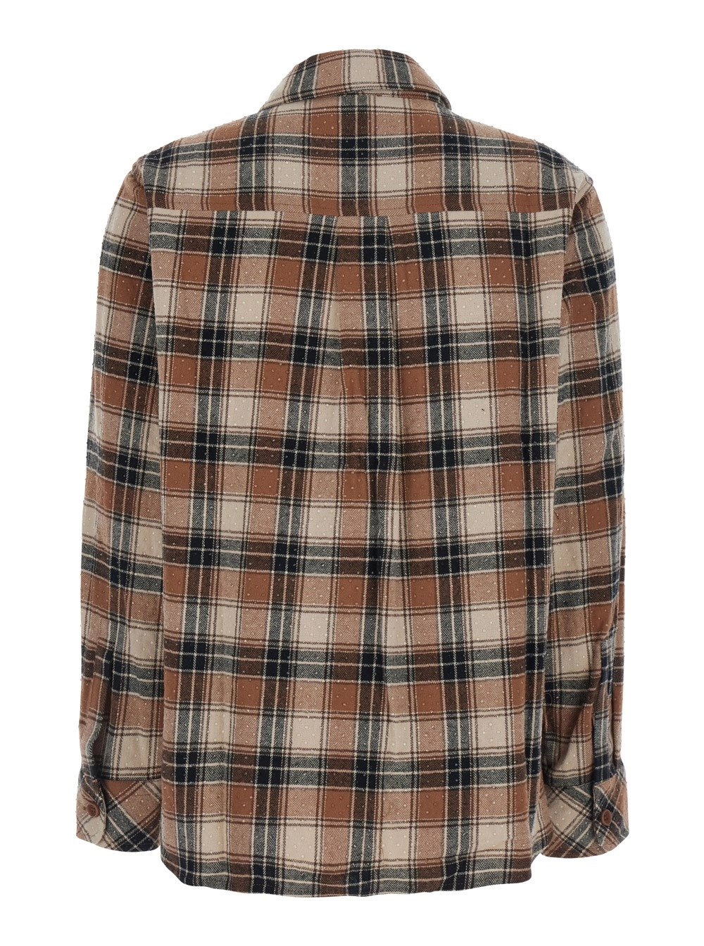 P.A.R.O.S.H. Camicia COWBOY con collo e maniche lunghe in cotone beige per donna, view 2