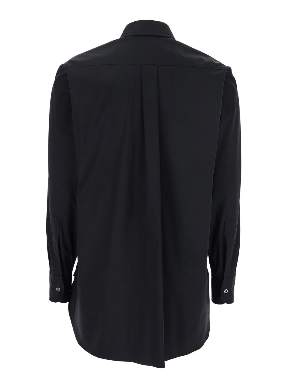 Leplain Camicia con Colletto Classico in Misto Cotone Stretch Nera Donna, view 2