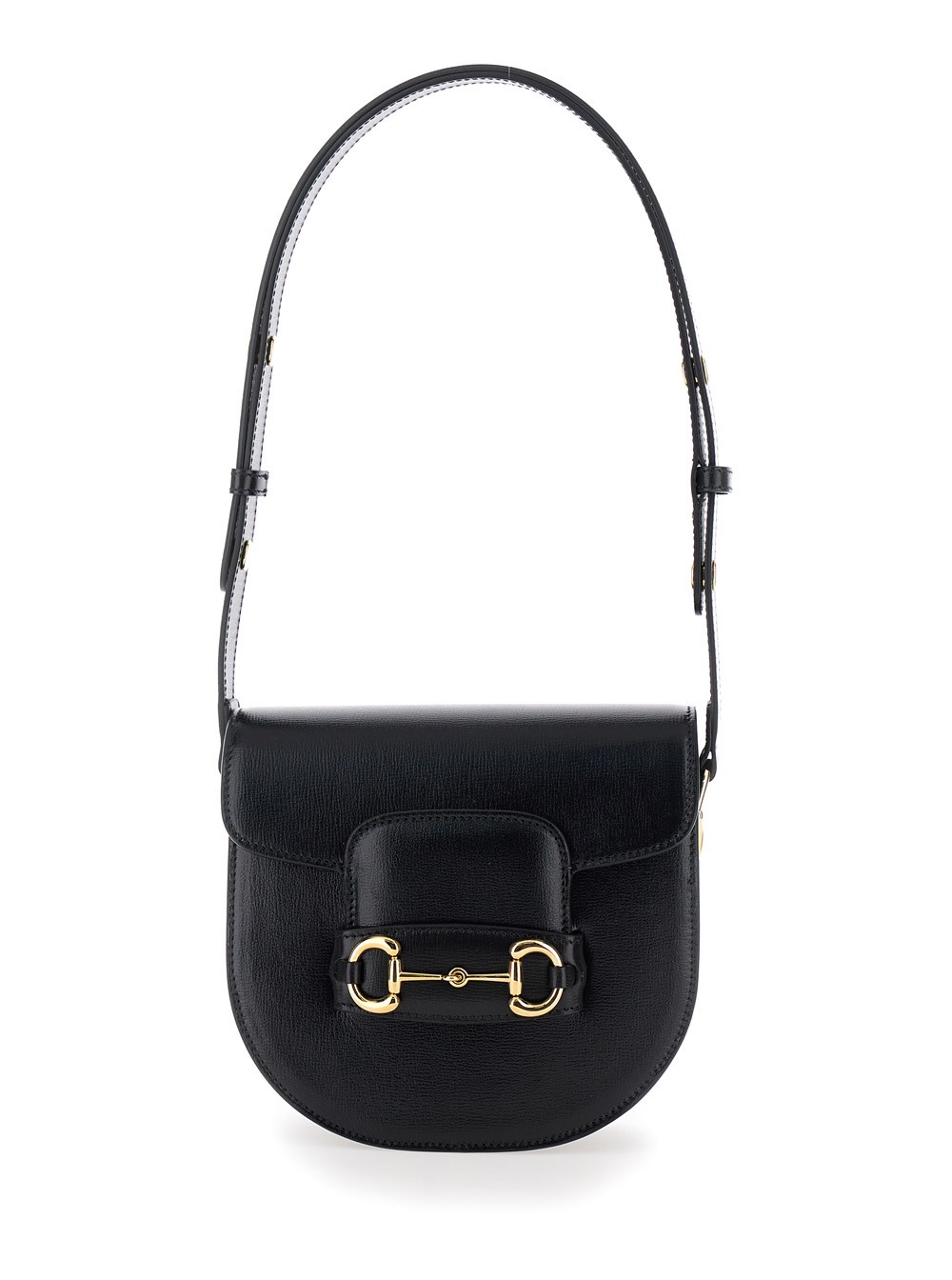 Gucci Borsa Mini 'Gucci Horsebit 1955' con Dettaglio Morsetto in Pelle Nera Donna