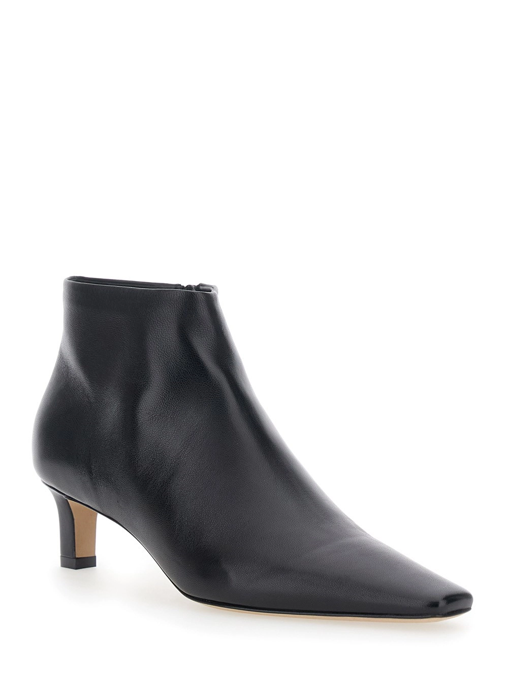 The Row Stivaletti 'Carla' con Design a Punta in Pelle Neri Donna, view 2