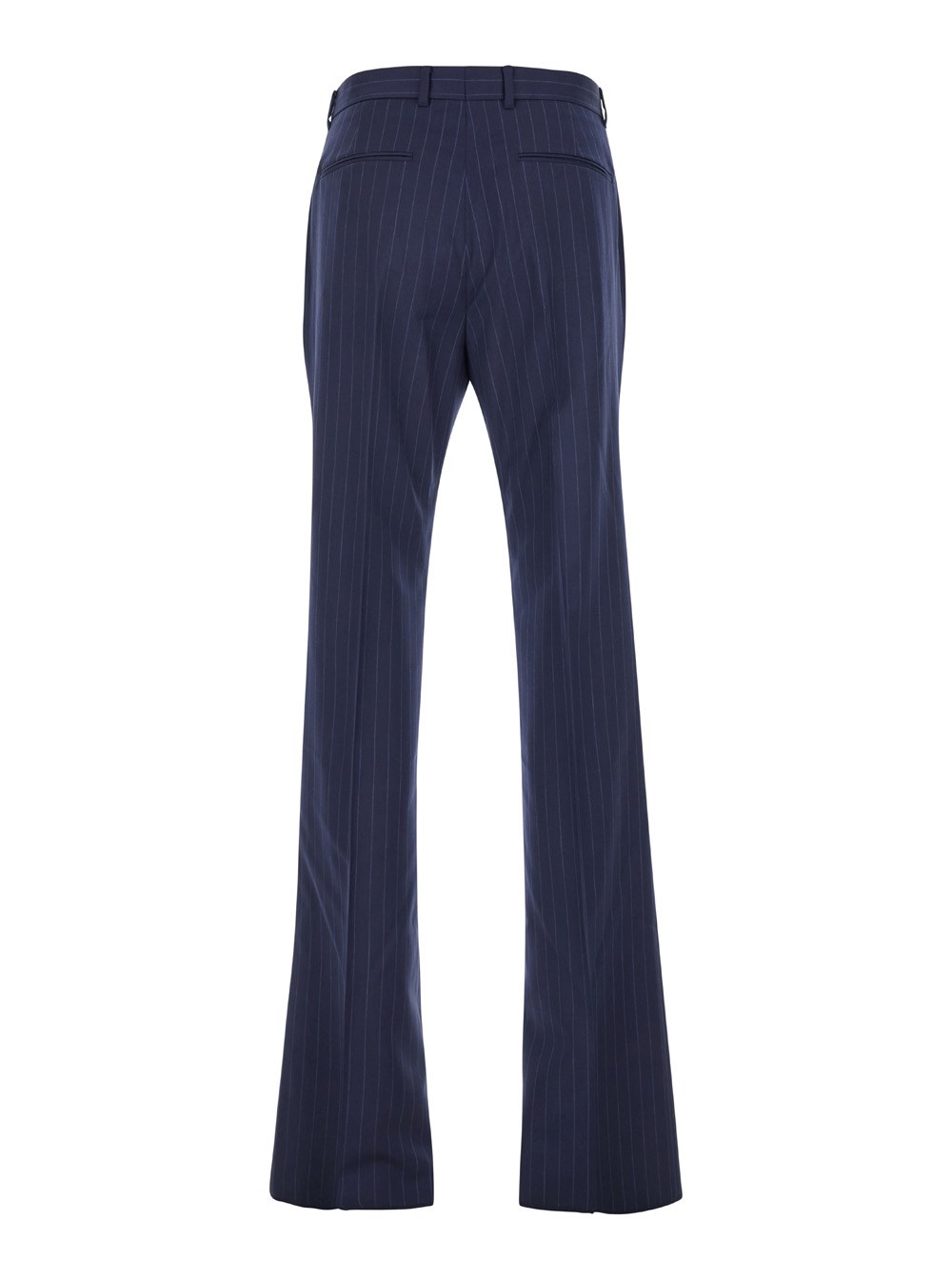 Givenchy Pantalone Svasatoa Vita Alta in Lana Blu Uomo, view 2