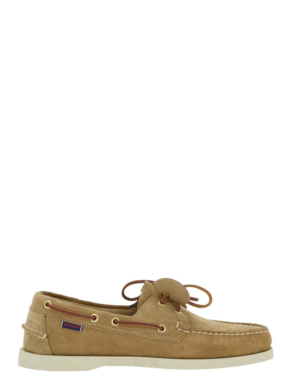Sebago Mocassini 'Portland' Beige con Punta Arrotondata in Pelle Uomo