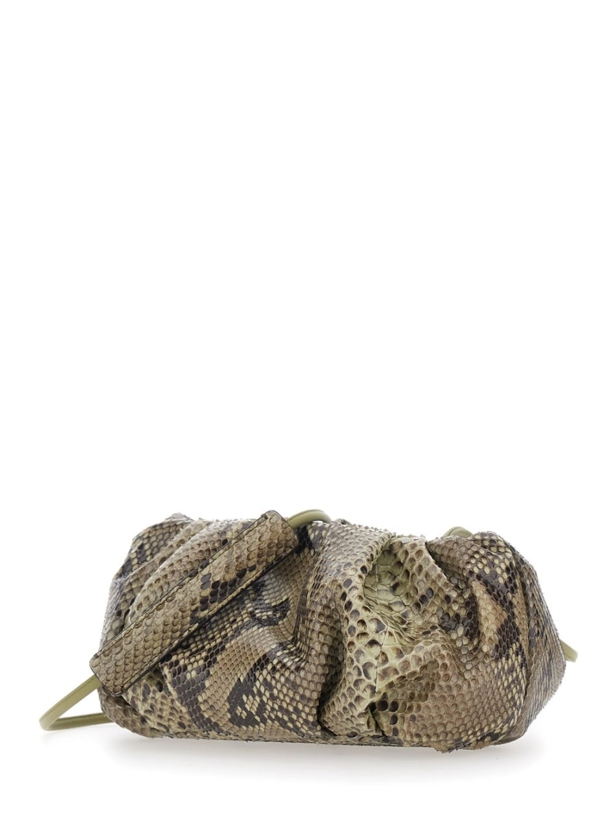 Biagini Clutch 'Pillow' con tracolla e chiusura con calamite in pelle multicolor donna, view 2