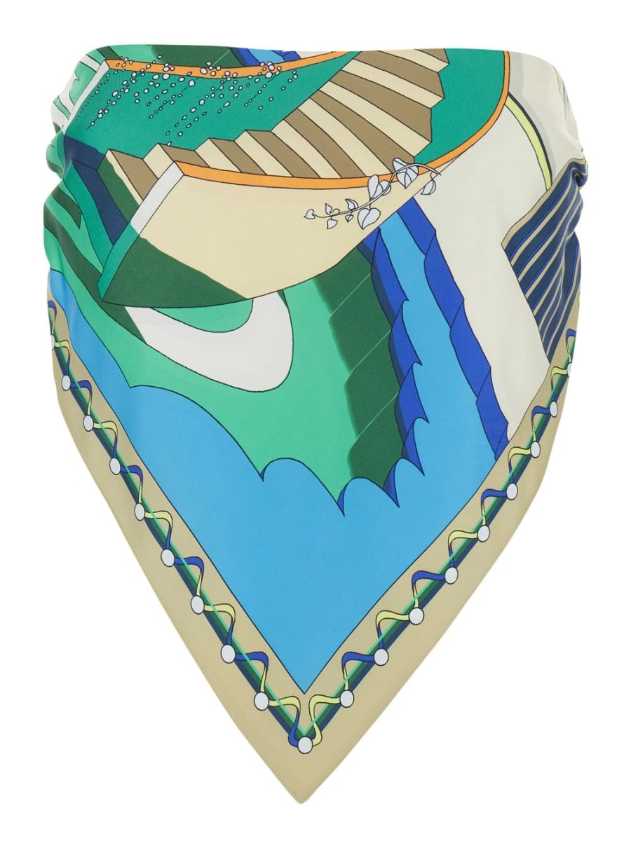 Tory Burch Printed Silk Scarf Top
