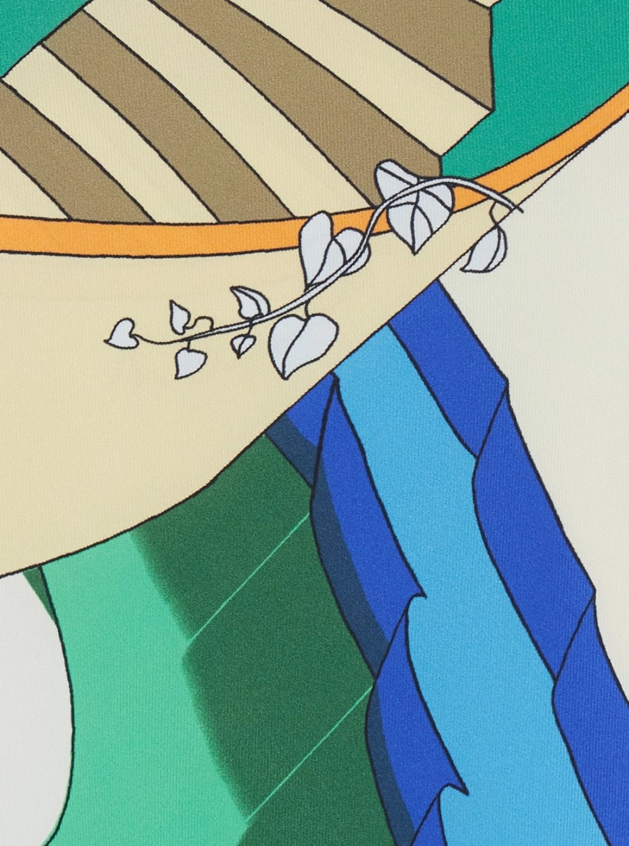 Tory Burch Printed Silk Scarf Top, view 3