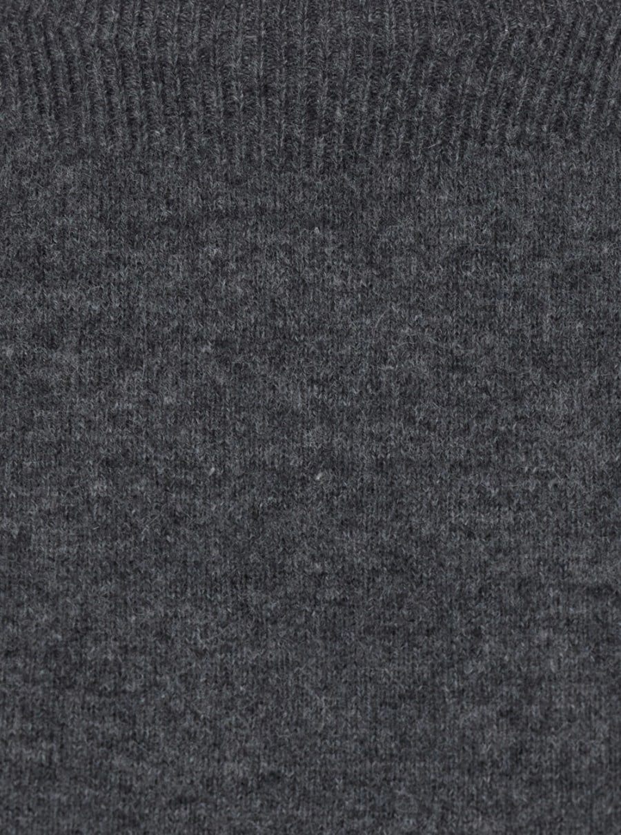 Semicouture Maglione 'CANDY' con collo rotondo e polsini con spacco in lana e Cashmere grigio Donna, view 3