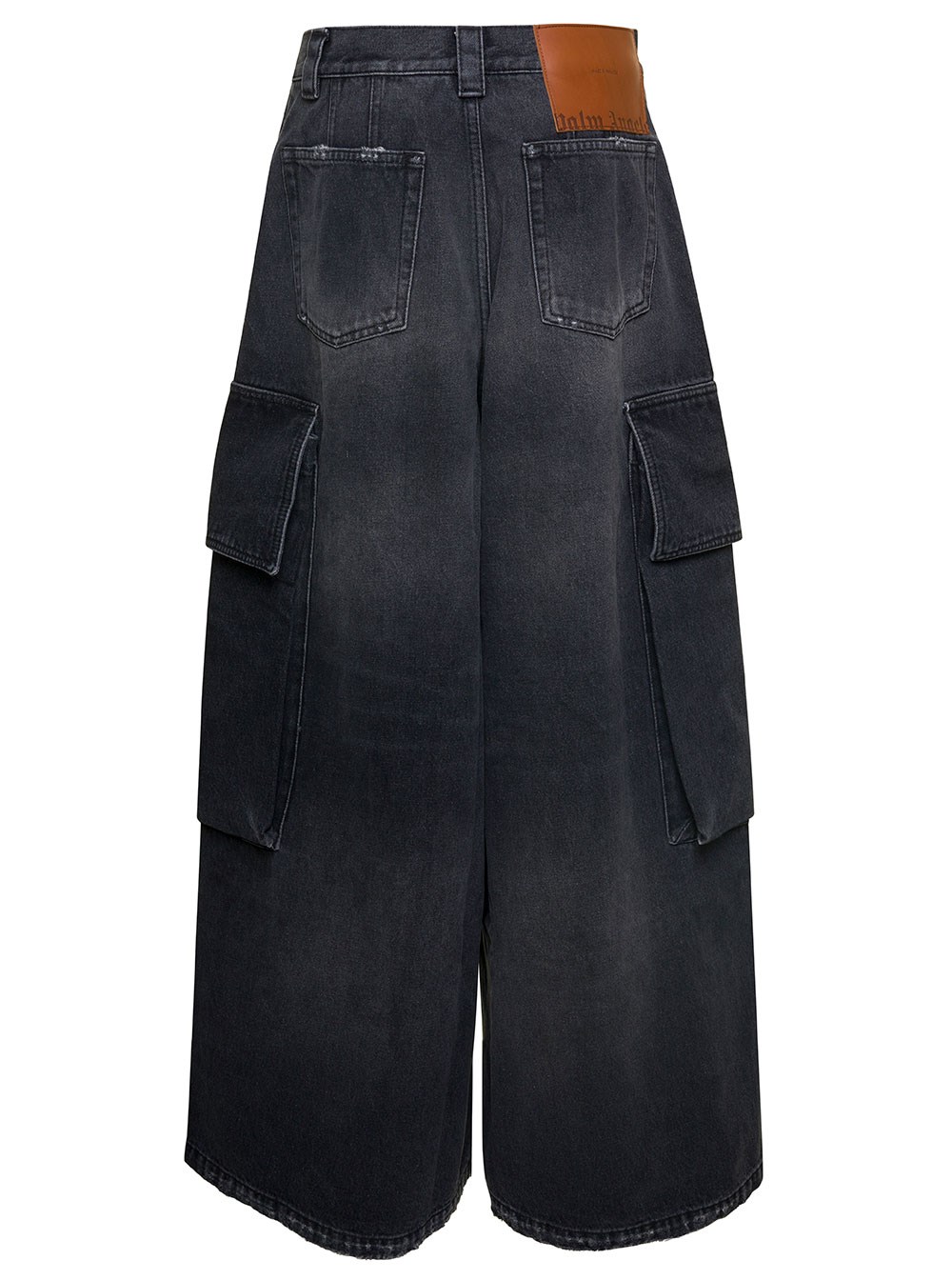 Palm Angels BW WIDE DENIM PARACHUTE, view 2