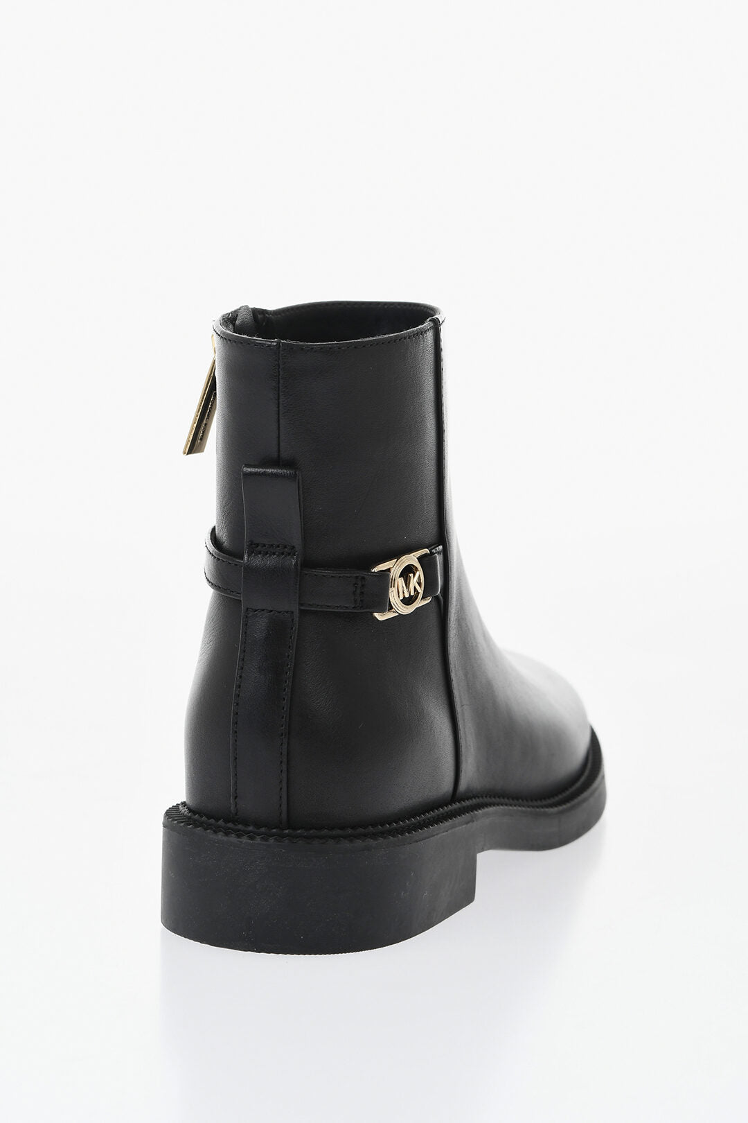 Michael Kors 3500~MICHAEL Leather Ankle Boots MANDY with Side Zip, 3cm Heel