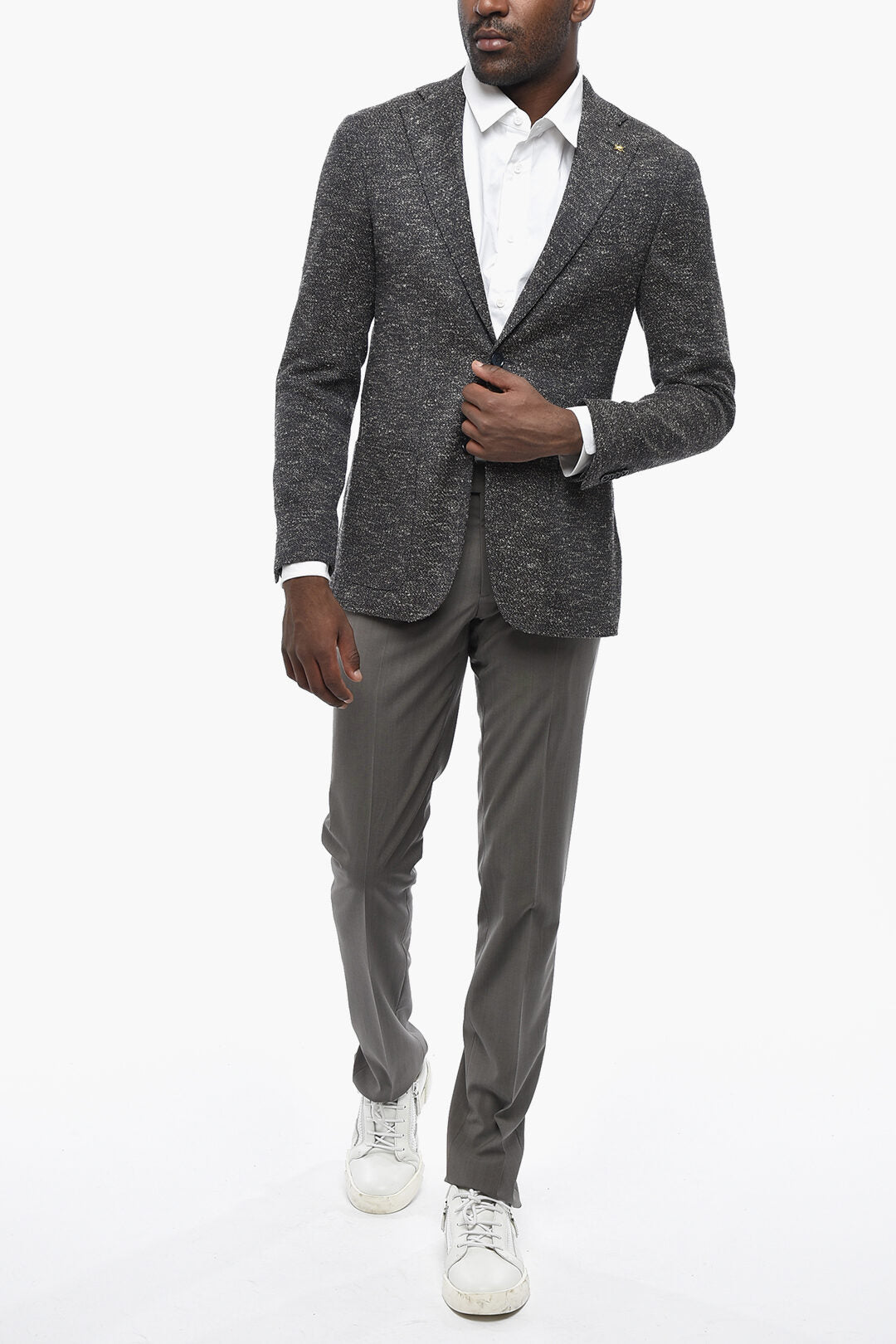 Corneliani 2405~CC COLLECTION Bouclé Fabric Blazer RESET, view 2