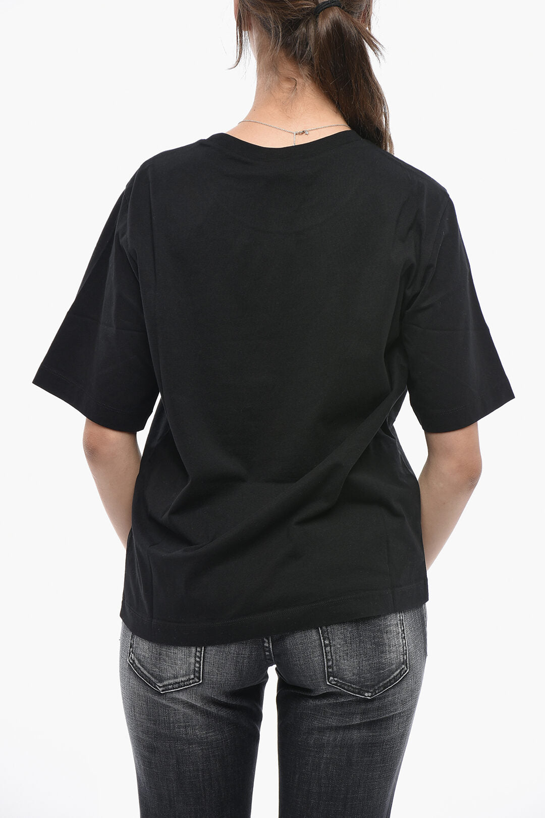 Dsquared2 3500~Cotton Crewneck T-T-shirt with Front Logo, view 2