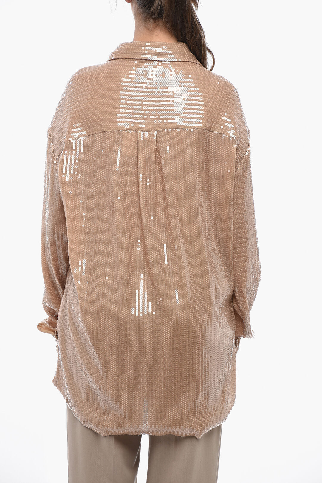 Giuseppe Di Morabito 2500~Sequin Shirt with Pocket, view 2