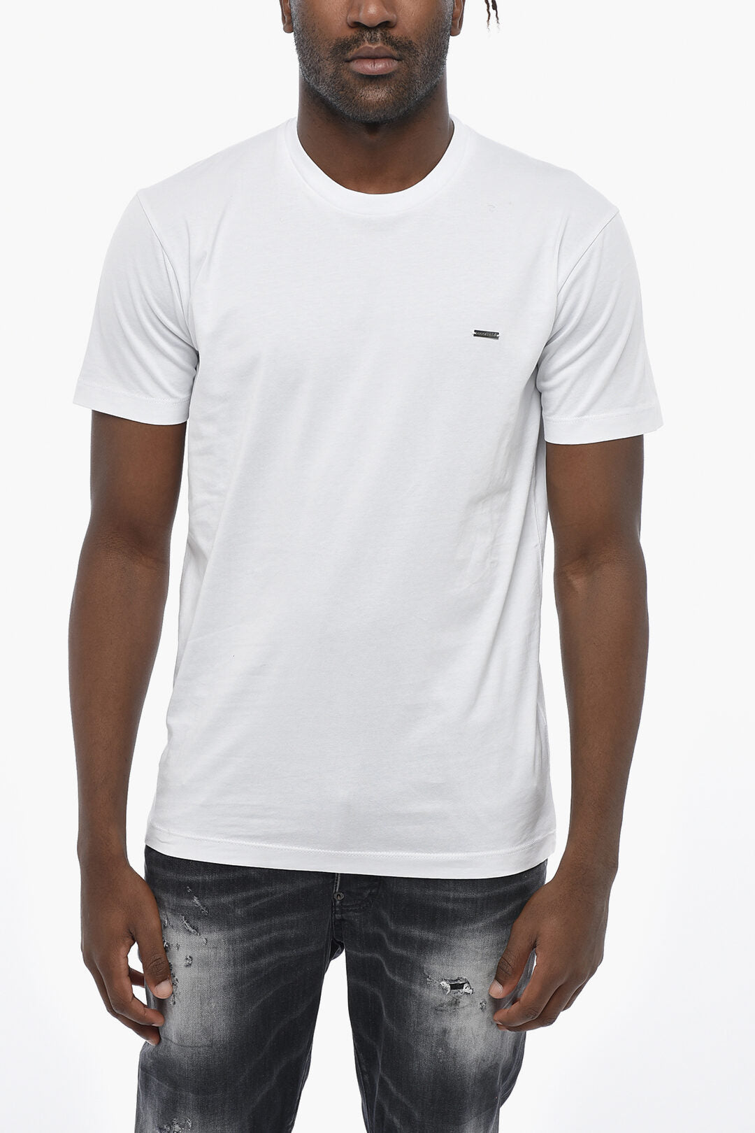 Dsquared2 2405~Crewneck T-Shirt COOL FIT Solid Color