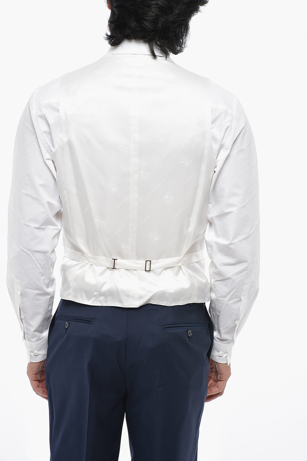 Corneliani 2405~Silk Satin Waistcoat CERIMONIA ACADEMY, view 2