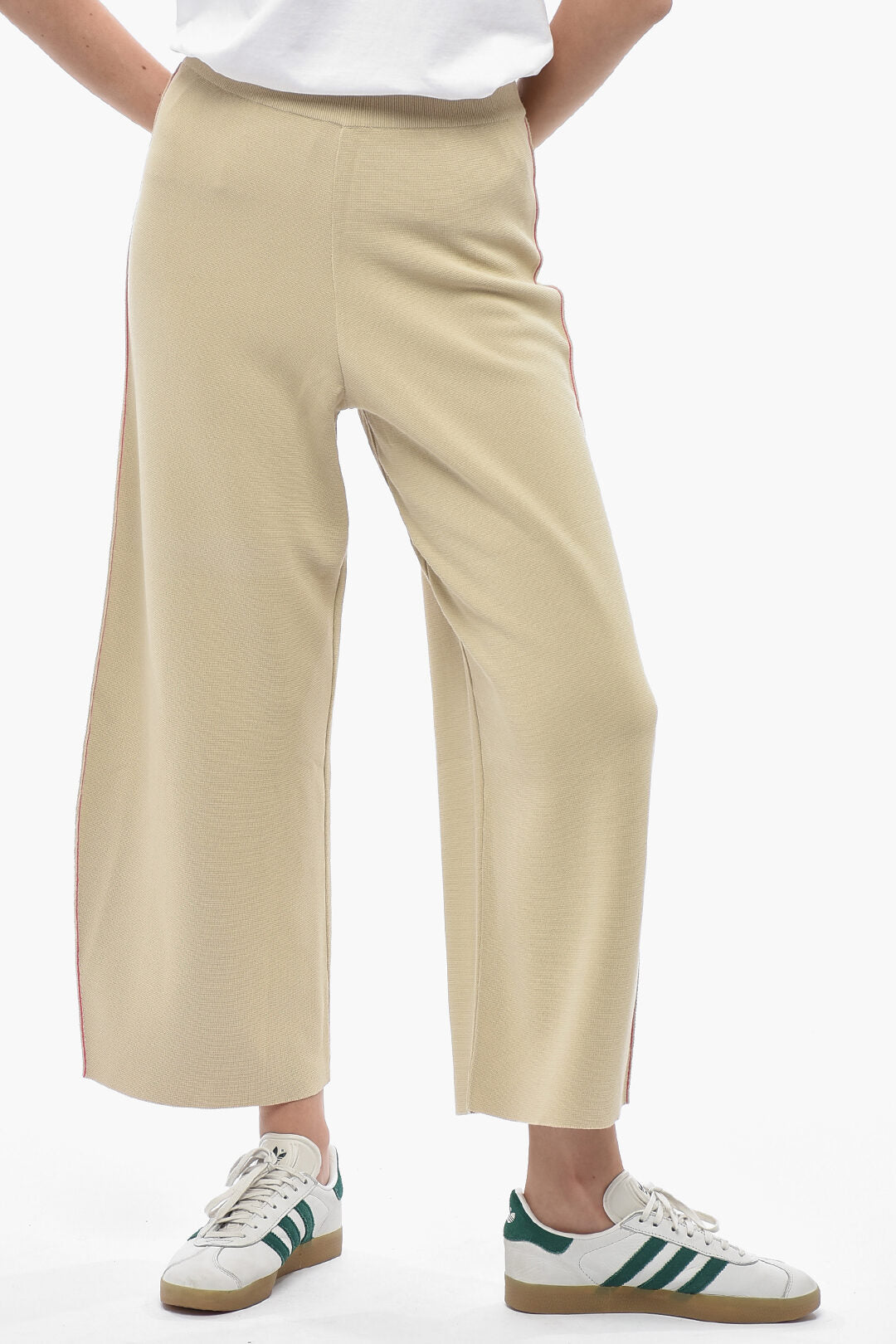 Stella McCartney 2500~Pantaloni Palazzo Con Cucitura a Vista