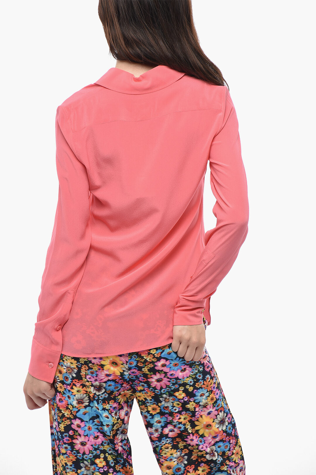 Stella McCartney 3050~Camicia in Seta con Collo Classico