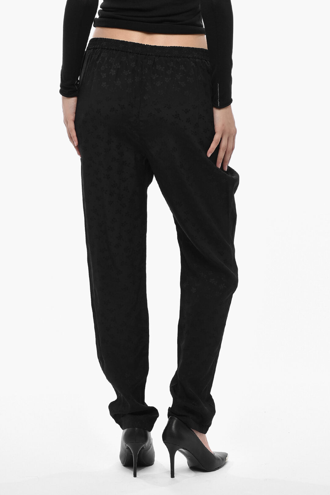 Stella McCartney 3500~Pantaloni CHRISTINE Con Motivo Floreale Ton sur Ton, view 2