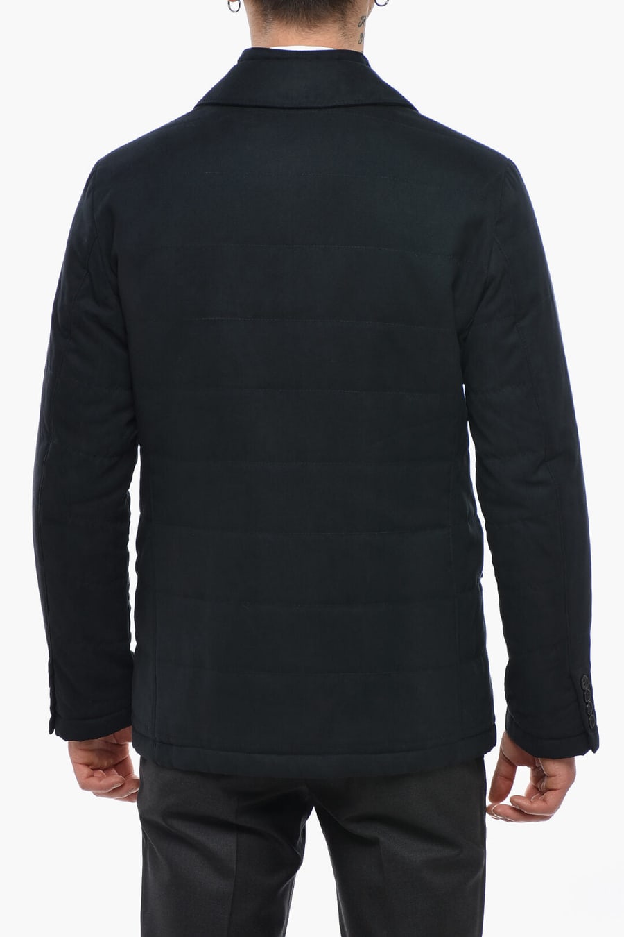 Corneliani 2405~CC COLLECTION Eco-Suede Quilted Jacket, view 2