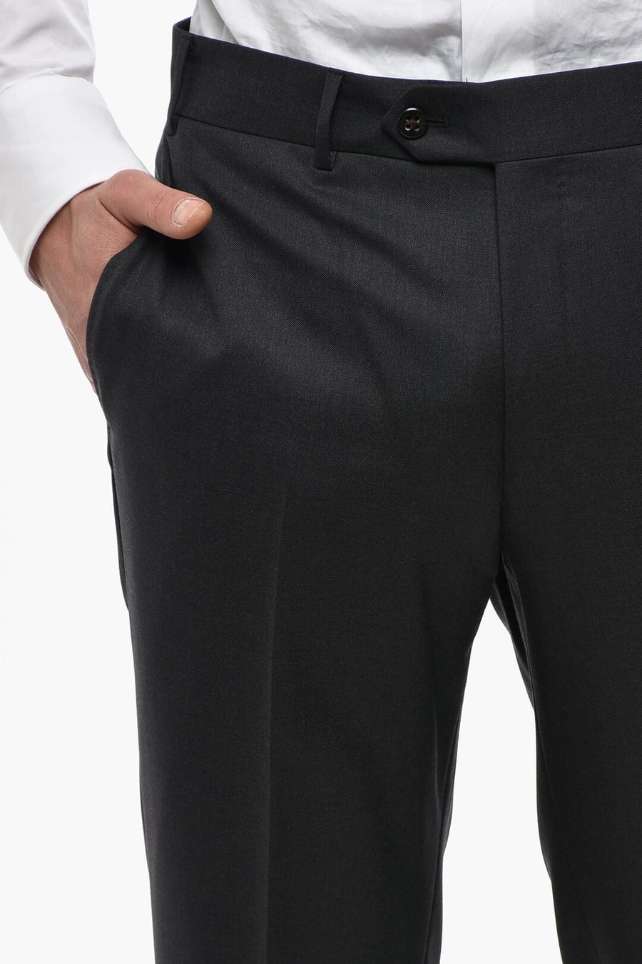 Corneliani 3500~Pure Virgin Wool 4-Pocket Trousers MANTUA, view 3
