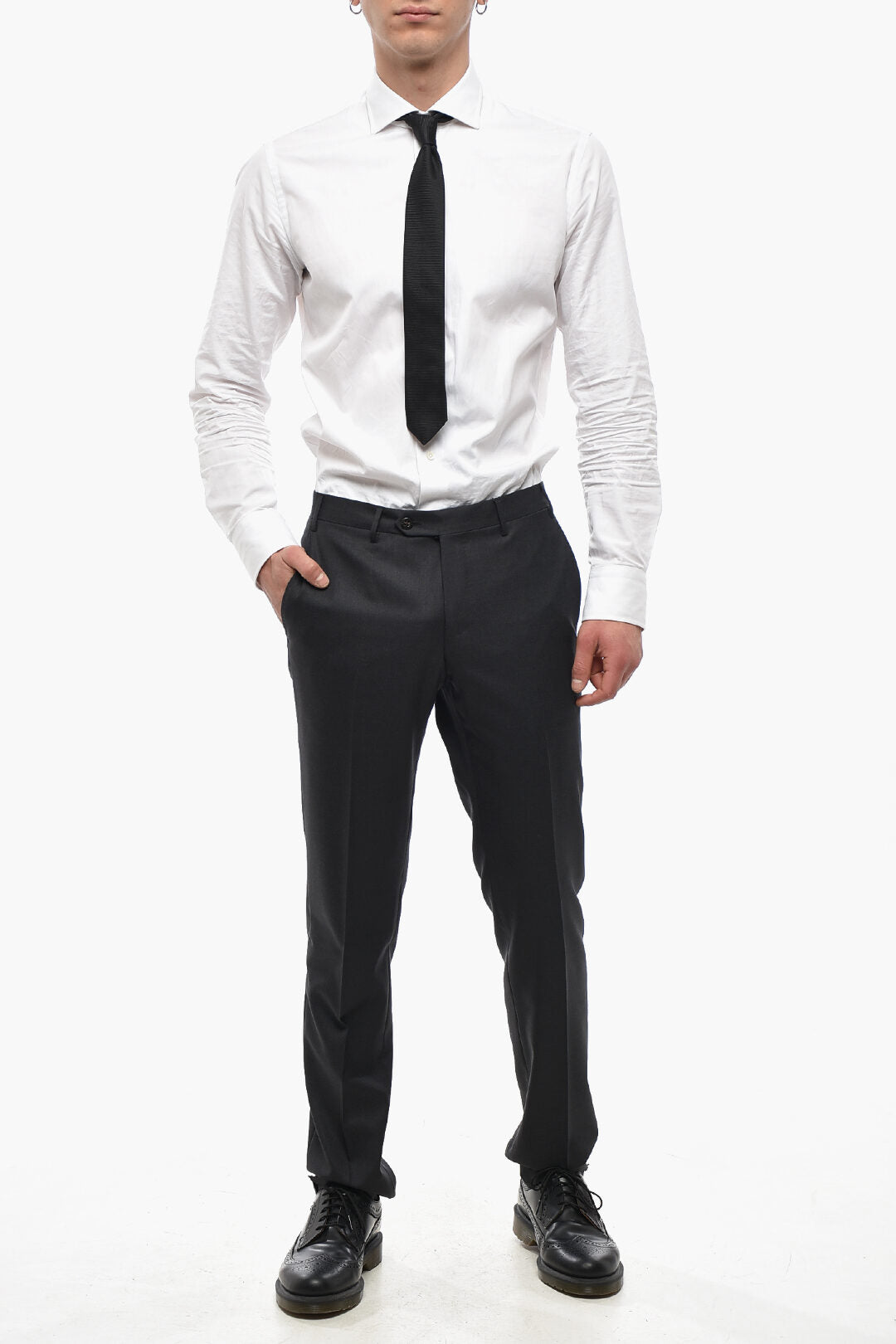 Corneliani 3500~Pure Virgin Wool 4-Pocket Trousers ACADEMY