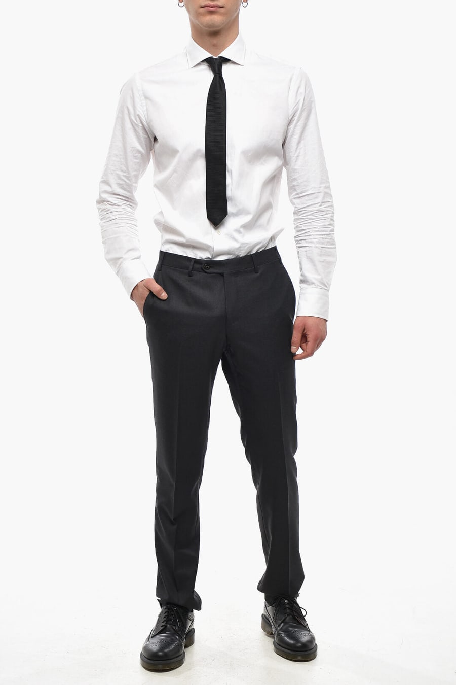 Corneliani 3500~Pure Virgin Wool 4-Pocket Trousers ACADEMY