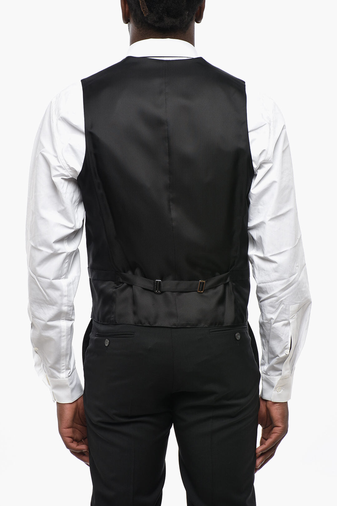 Corneliani 3500~CC COLLECTION Satin Waistcoat With Welt Pockets