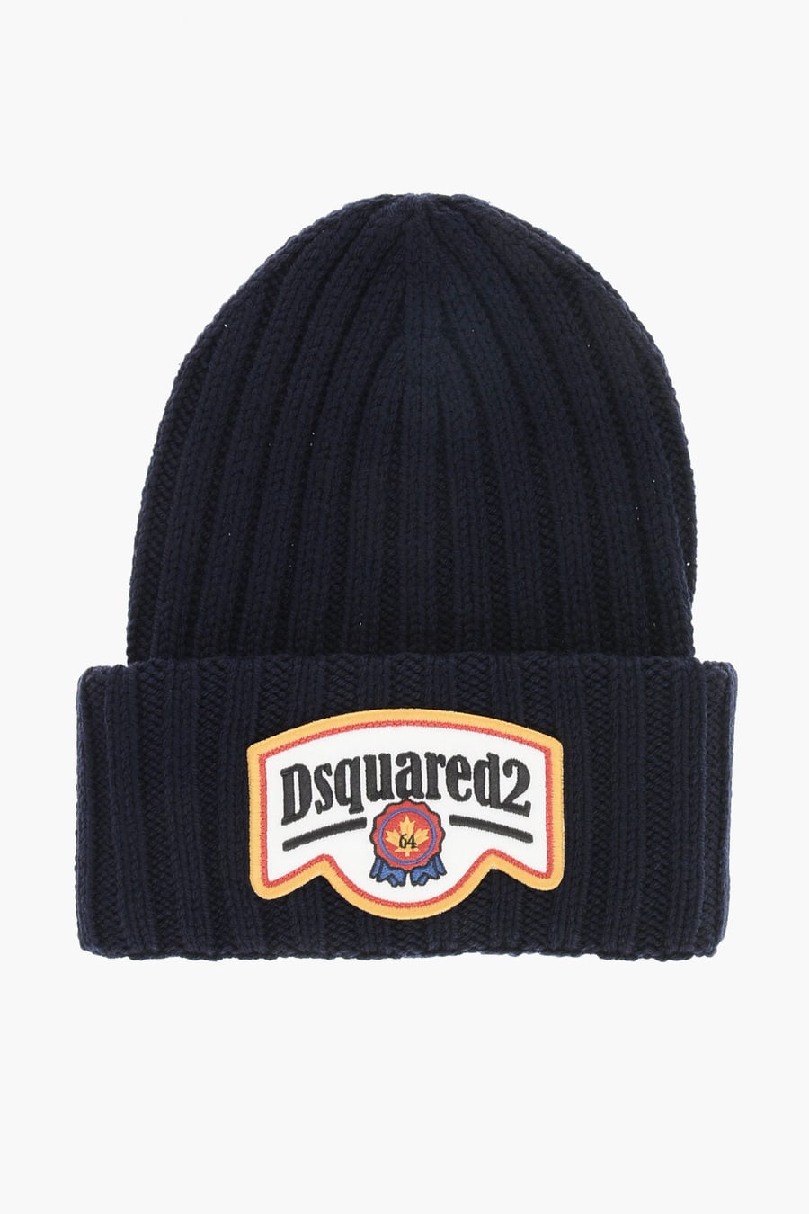 Dsquared2 2405~Wool Beanie with Embossed Logo