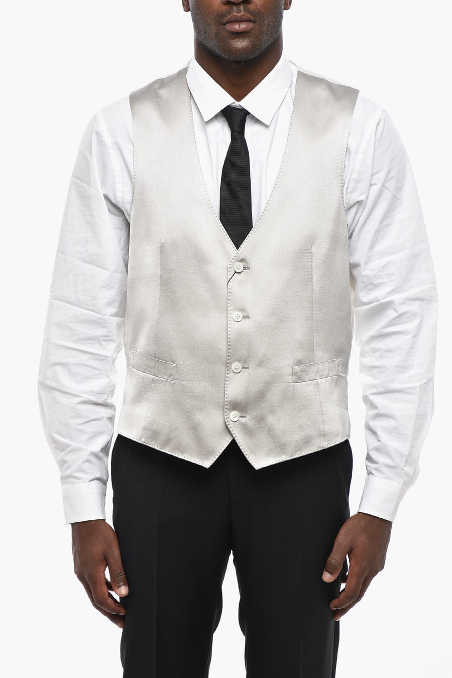 Corneliani 2470~Silk Satin Waistcoat CERIMONIA ACADEMY