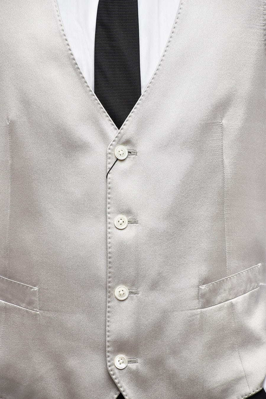 Corneliani 2470~Silk Satin Waistcoat CERIMONIA ACADEMY, view 2