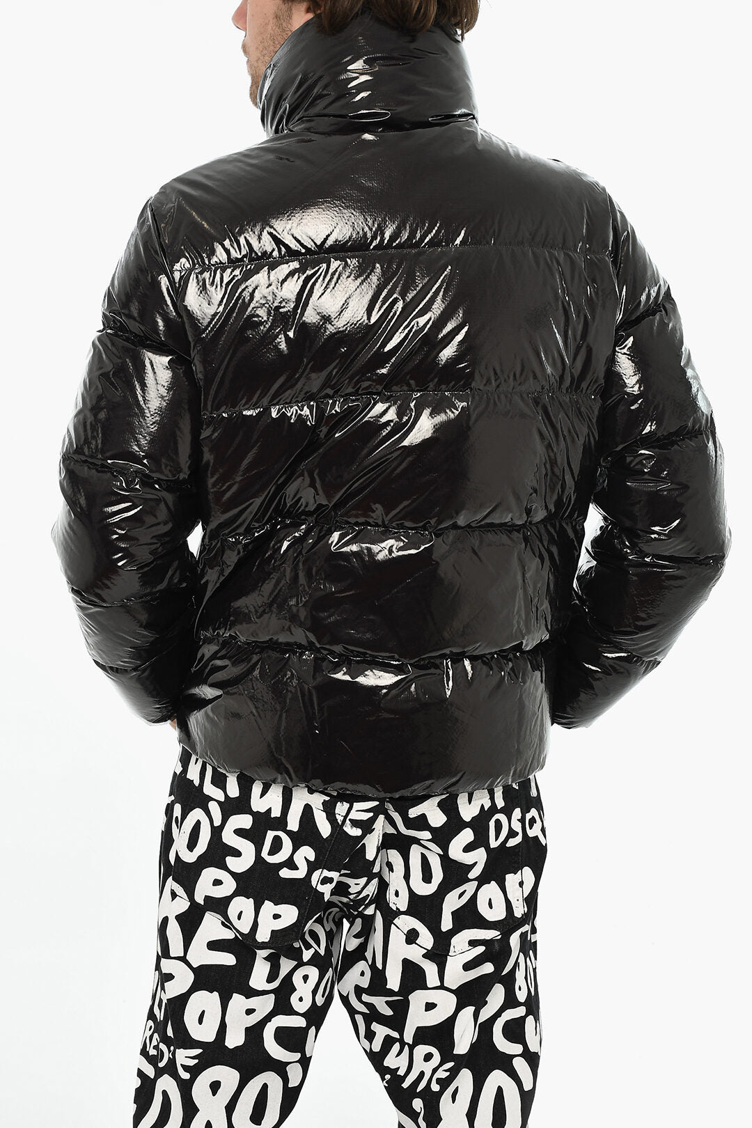 Dsquared2 3500~Glossy Nylon Down Jackets with Monogram, view 2