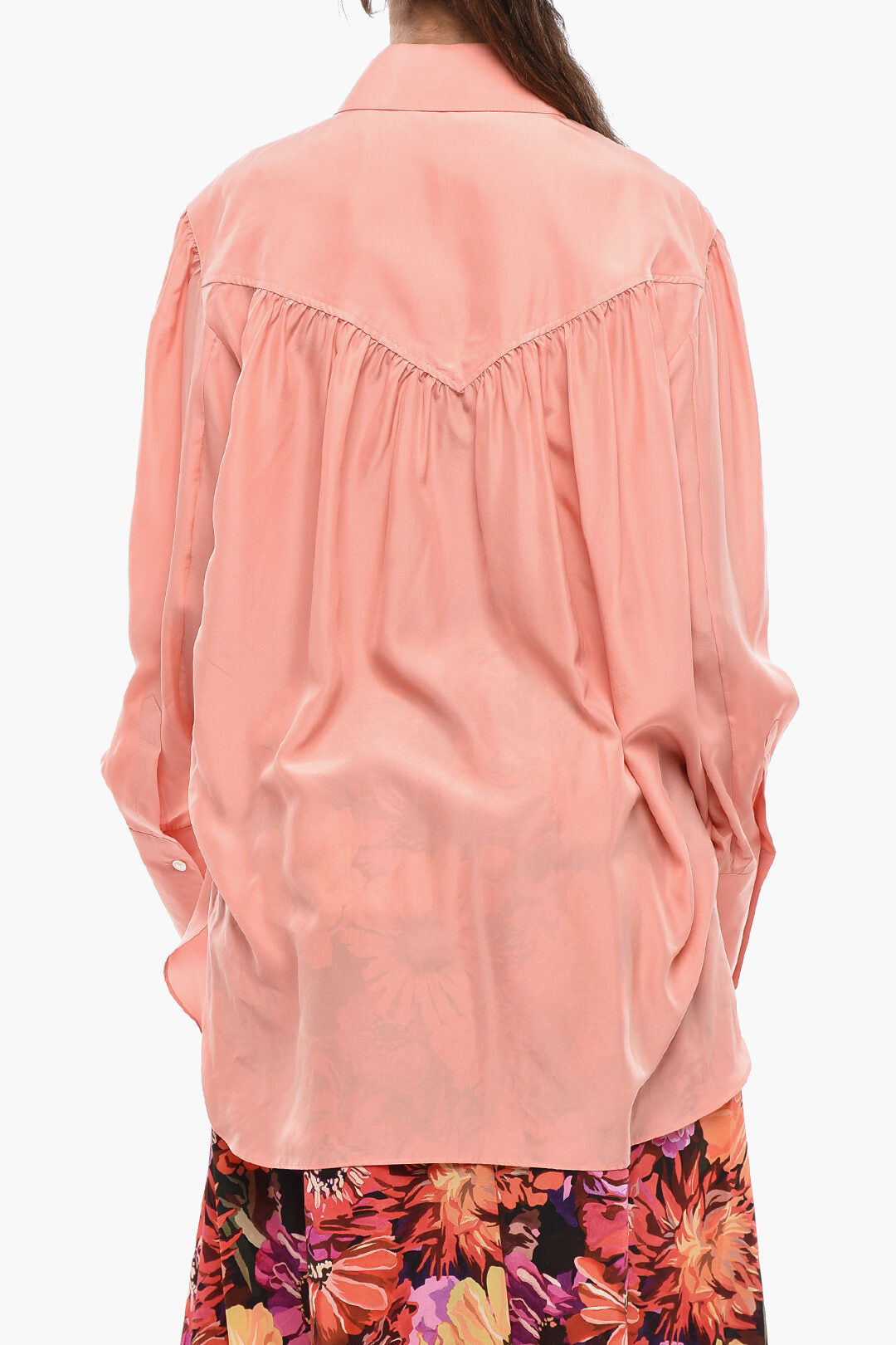 Stella McCartney 3050~Silk Shirt LEONA With Classic Collar, view 2