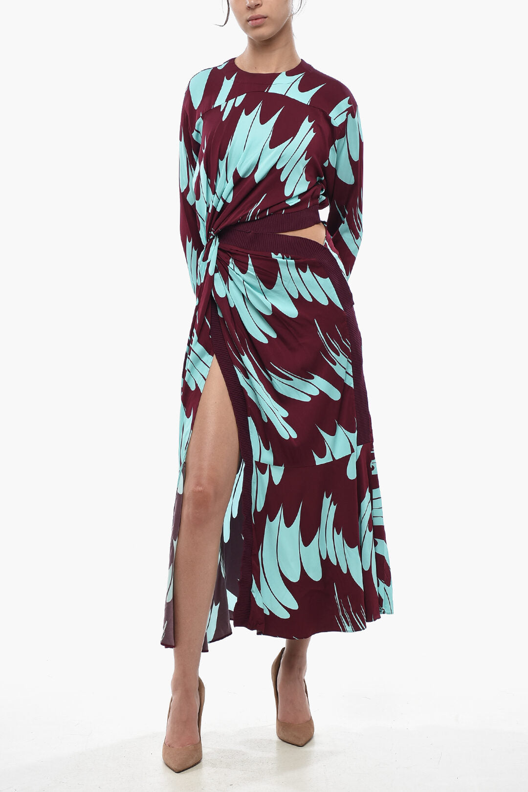 Stella McCartney 2900~Draped Dress MAGNOLIA with Cut-out