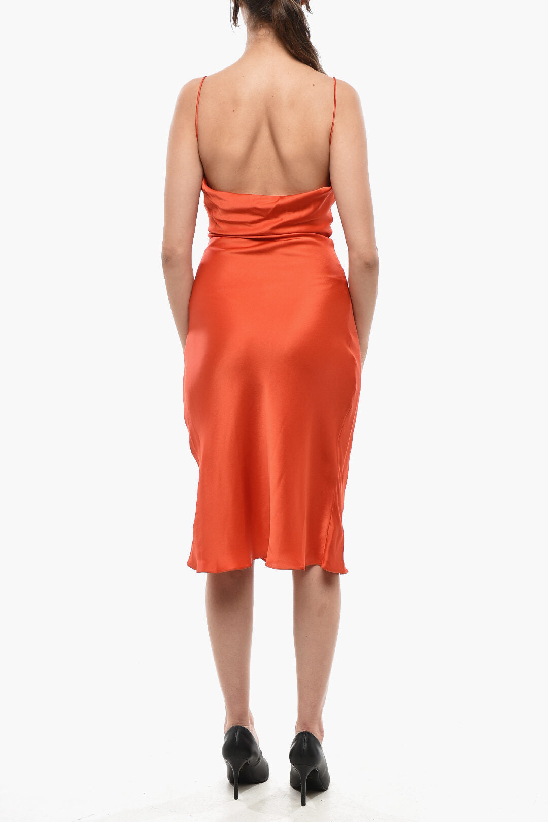 Stella McCartney 2950~Satin Slip Dress with Low Back, view 2
