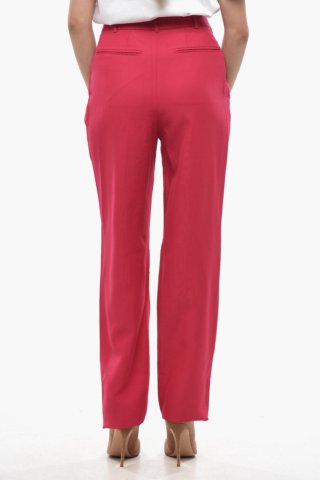 Stella McCartney 3050~Wool-Blend 2-Pleat Trousers LARA, view 2