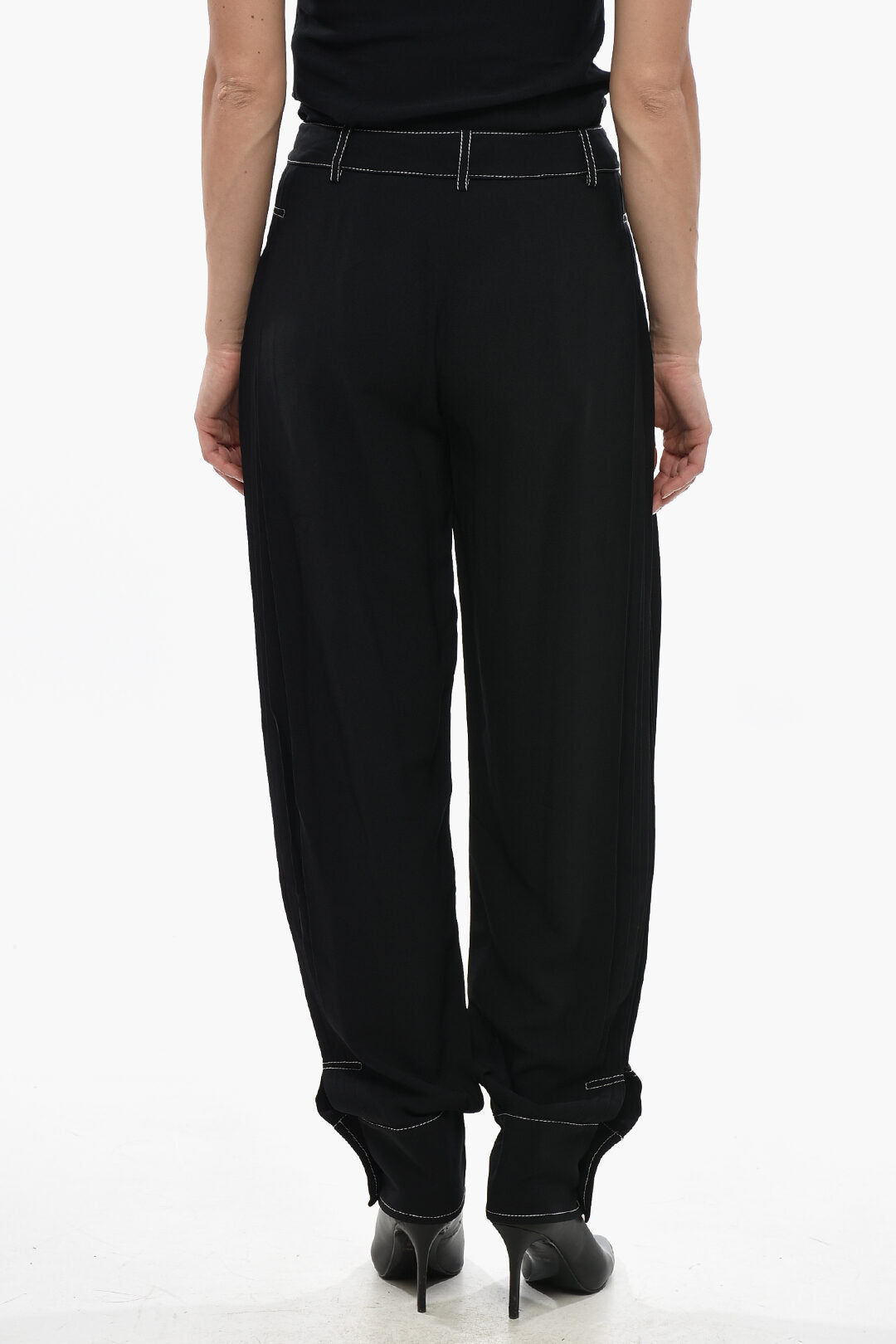 Stella McCartney 3500~High-Waist Trousers NANCY With Pleats, view 2