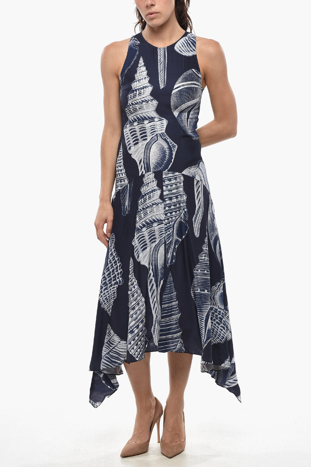 Stella McCartney 2405~Silk Flared Dress ANABELLE With Pattern