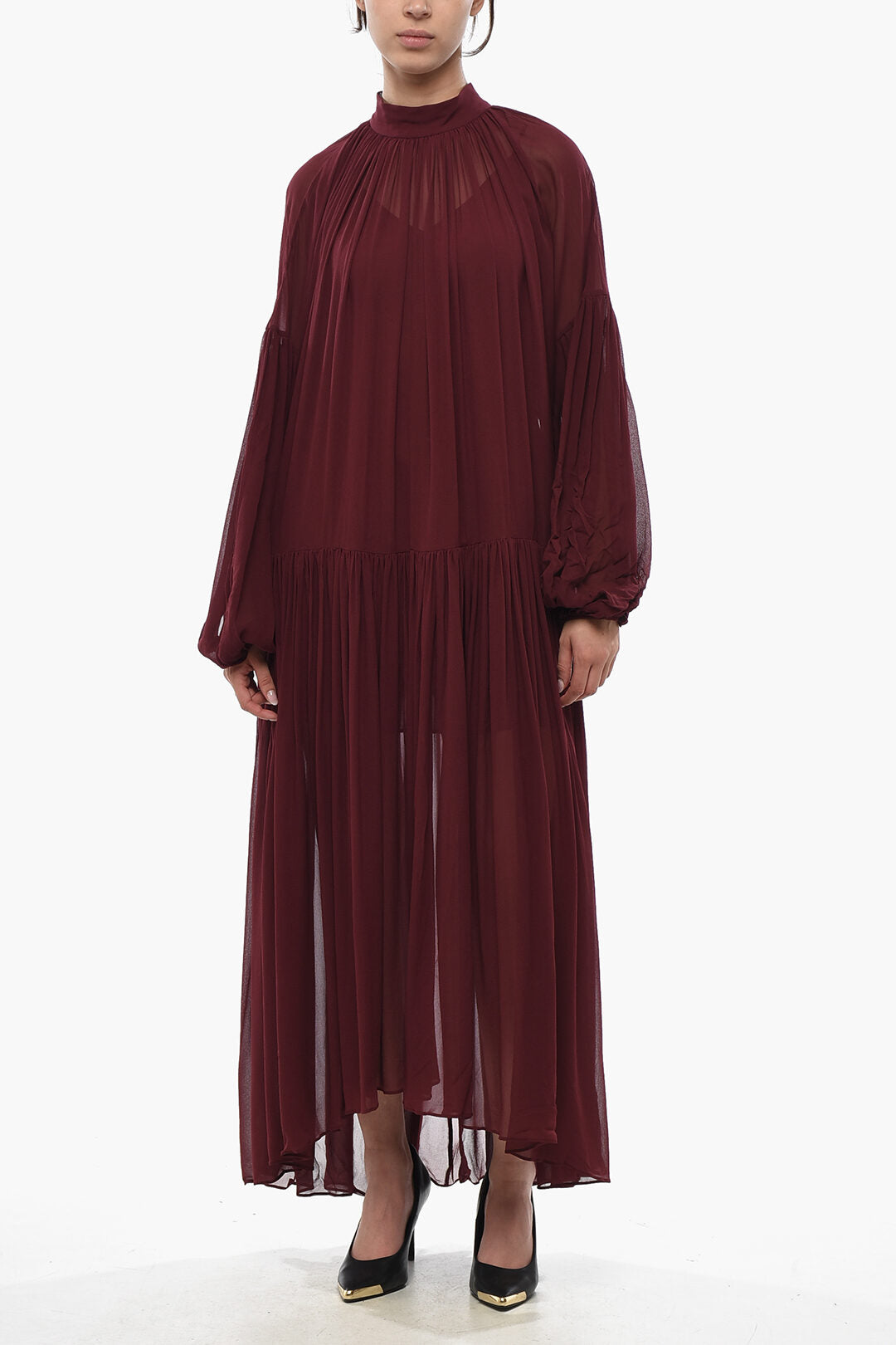 Stella McCartney 2900~Flared Dress TIFFANY Sheer With Slip