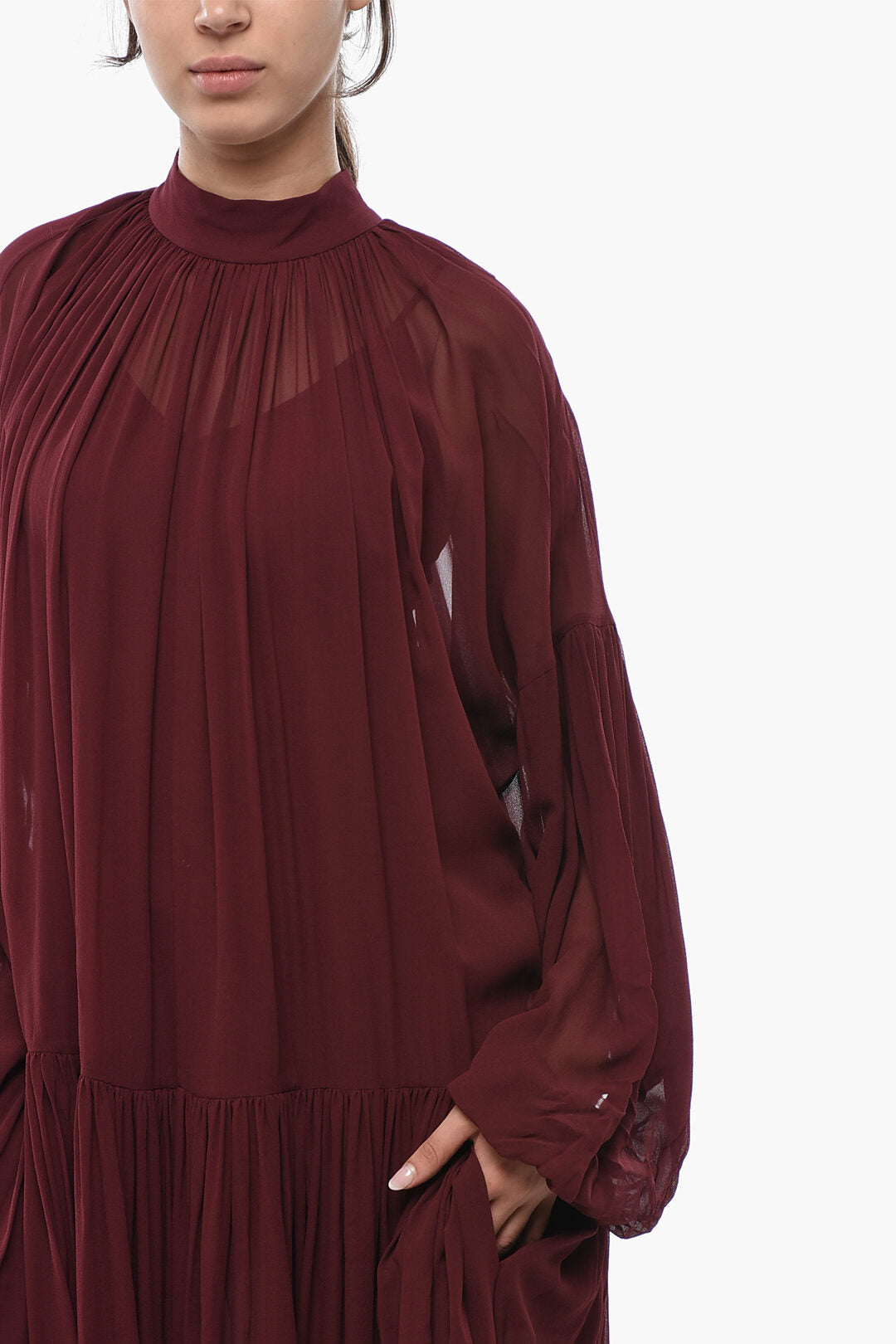 Stella McCartney 2900~Flared Dress TIFFANY Sheer With Slip, view 2