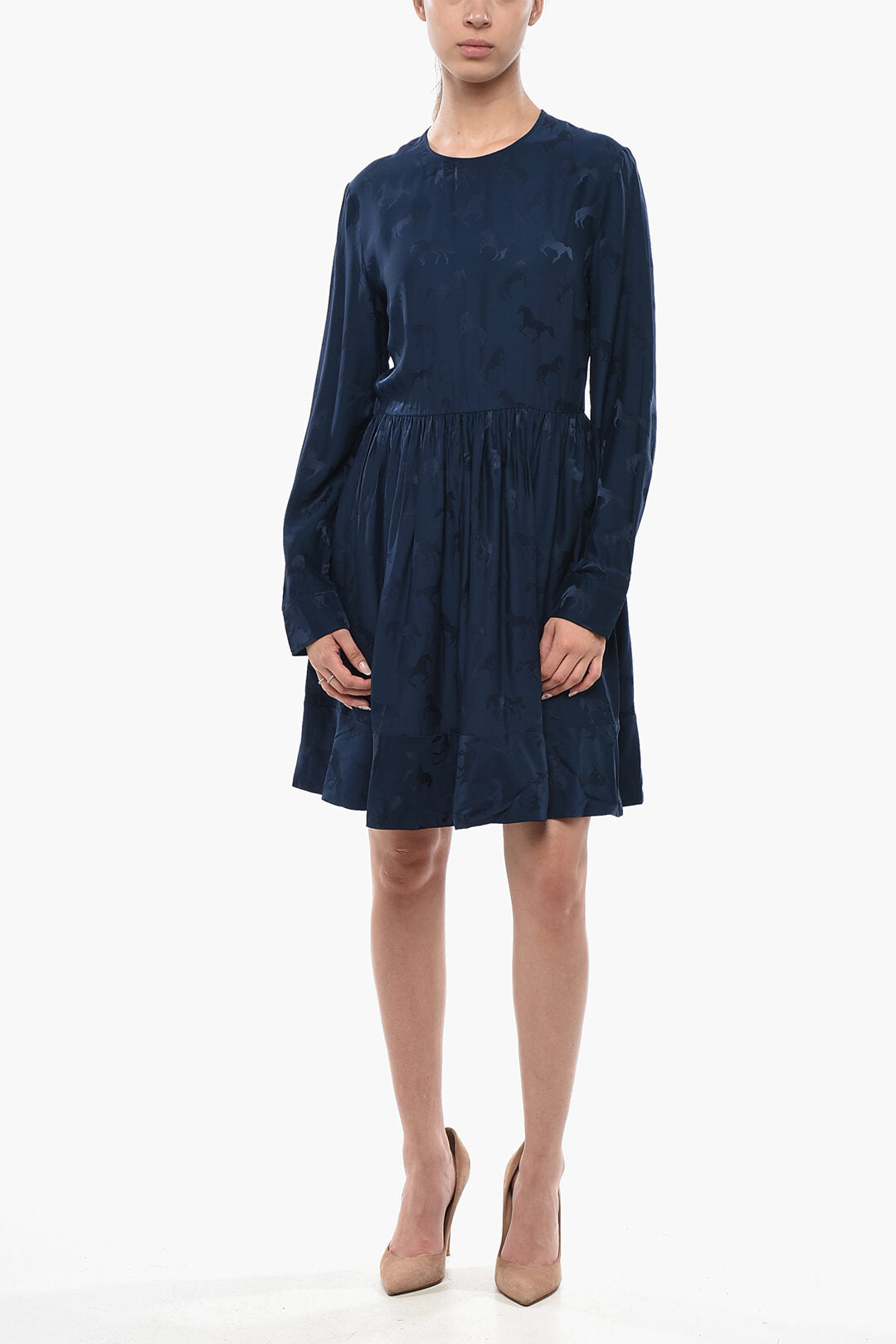 Stella McCartney 2405~Chiffon Dress SHAYLEE with Flared Skirt