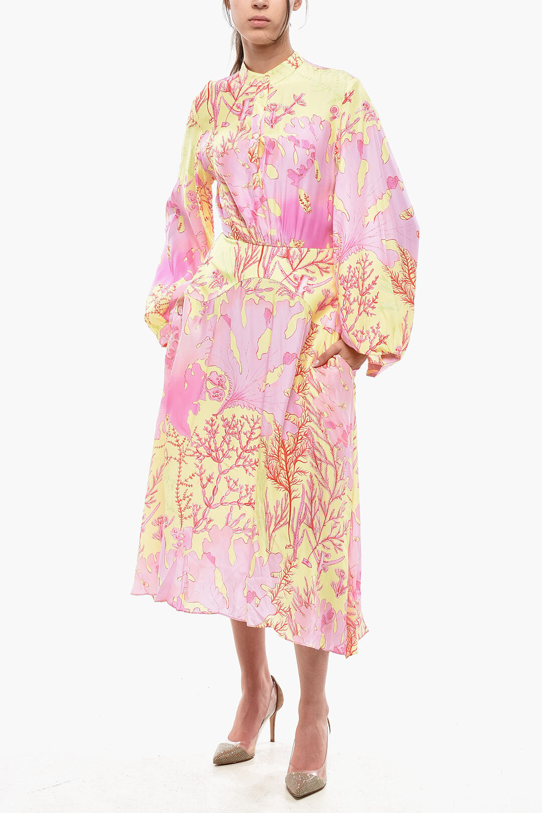 Stella McCartney 3050~Flared Dress ALYSSA Printed Silk