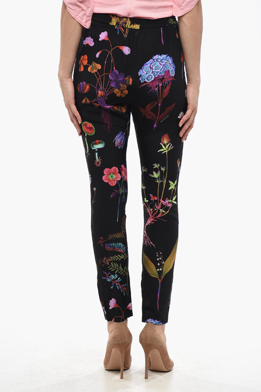 Stella McCartney 3500~Silk Floral-Pattern Trousers CHRISTINA