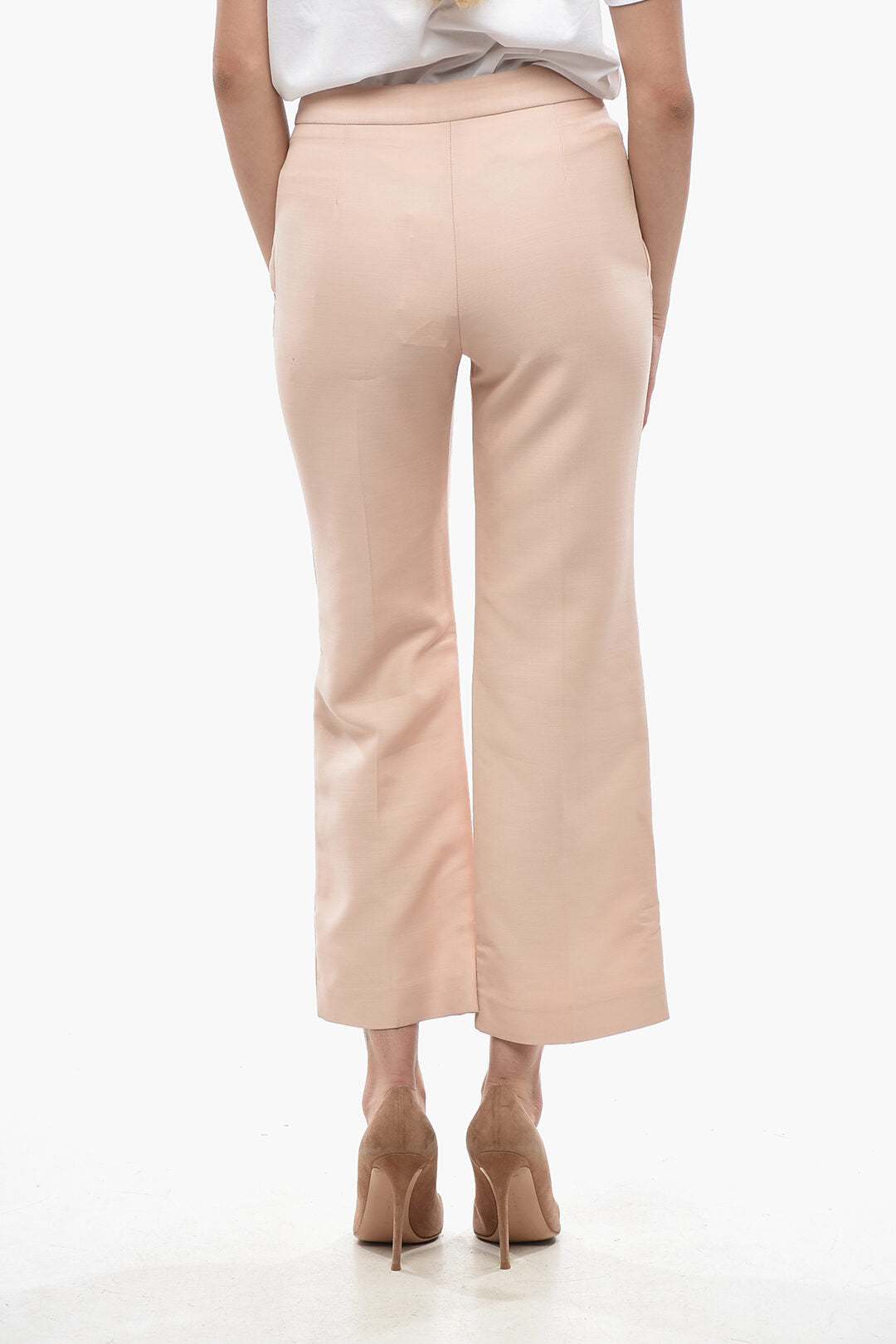 Stella McCartney 3050~Wool-Blend Cropped-Fit Trousers CARLIE, view 2