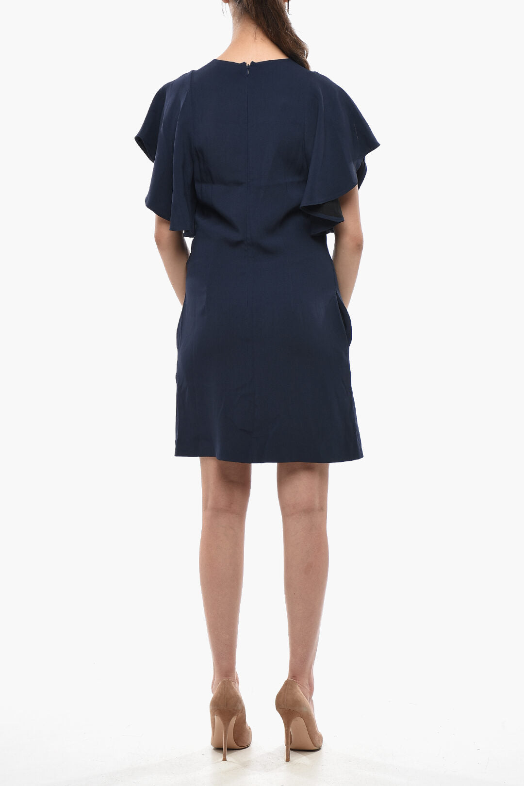 Stella McCartney 2405~Sheath Dress LANA with Ruffle Sleeves, view 2