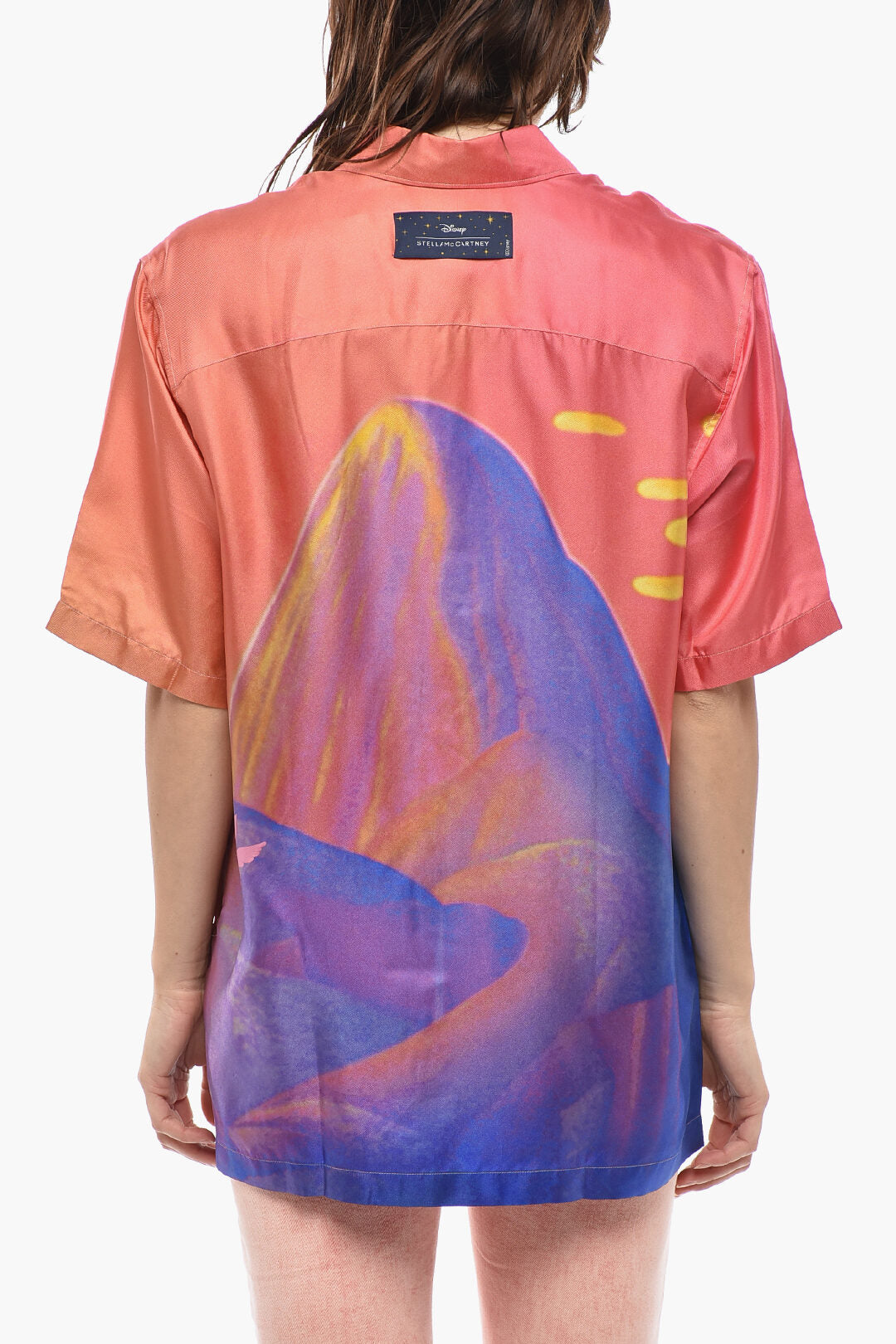 Stella McCartney 3250~DISNEY Silk Short-Sleeve Shirt MOUNT OLYMPUS, view 2