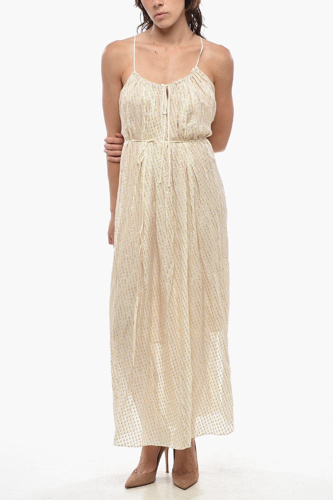 Stella McCartney 2500~Silk-Blend Dress NADIA with Lurex Details