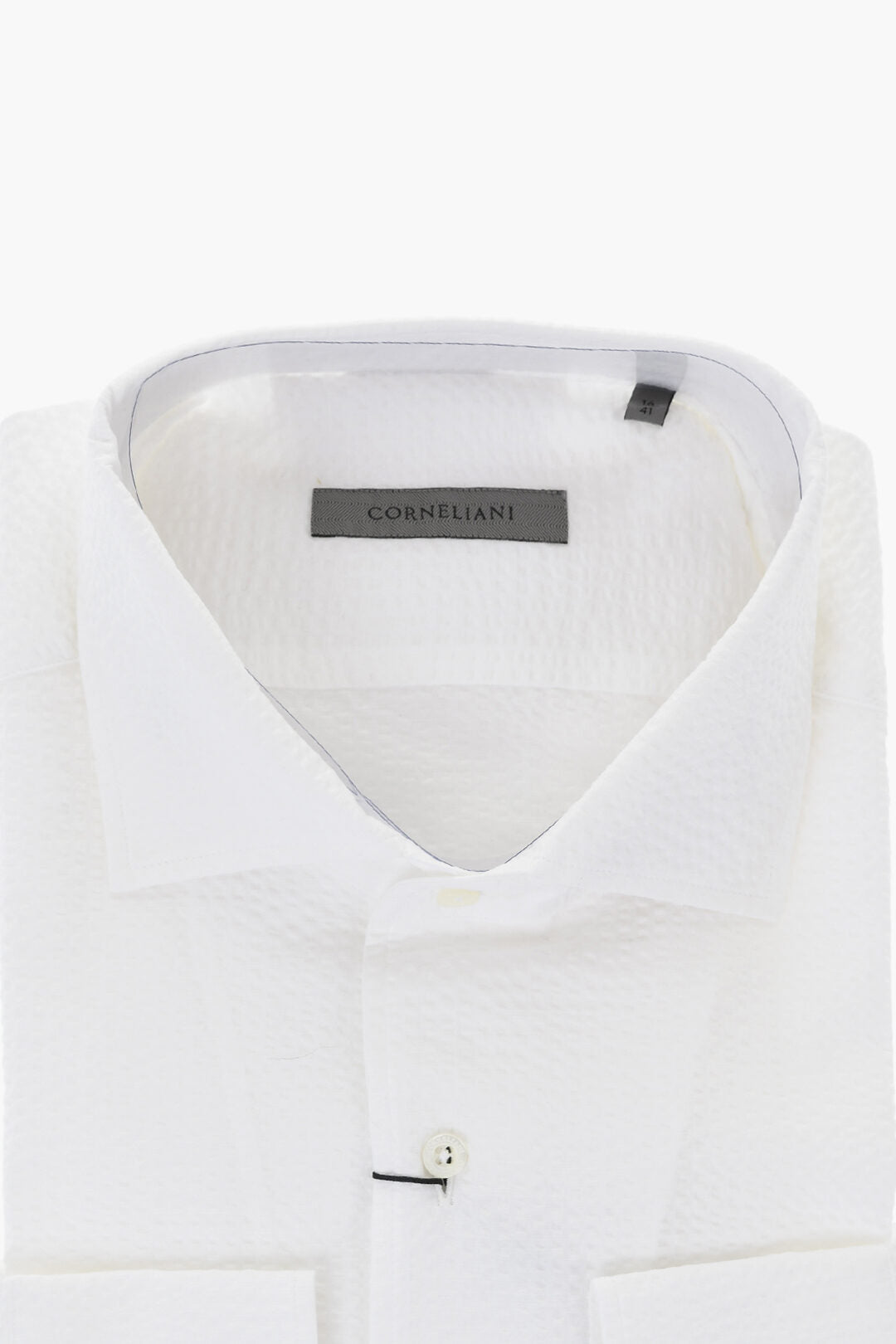 Corneliani 2405~Oxford Cotton Shirt With French Collar, view 2