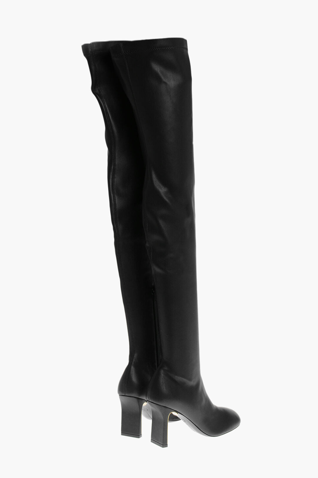 Stella McCartney 3500~Faux Leather High Boots IVY STRETCH With 8 cm Heel, view 2