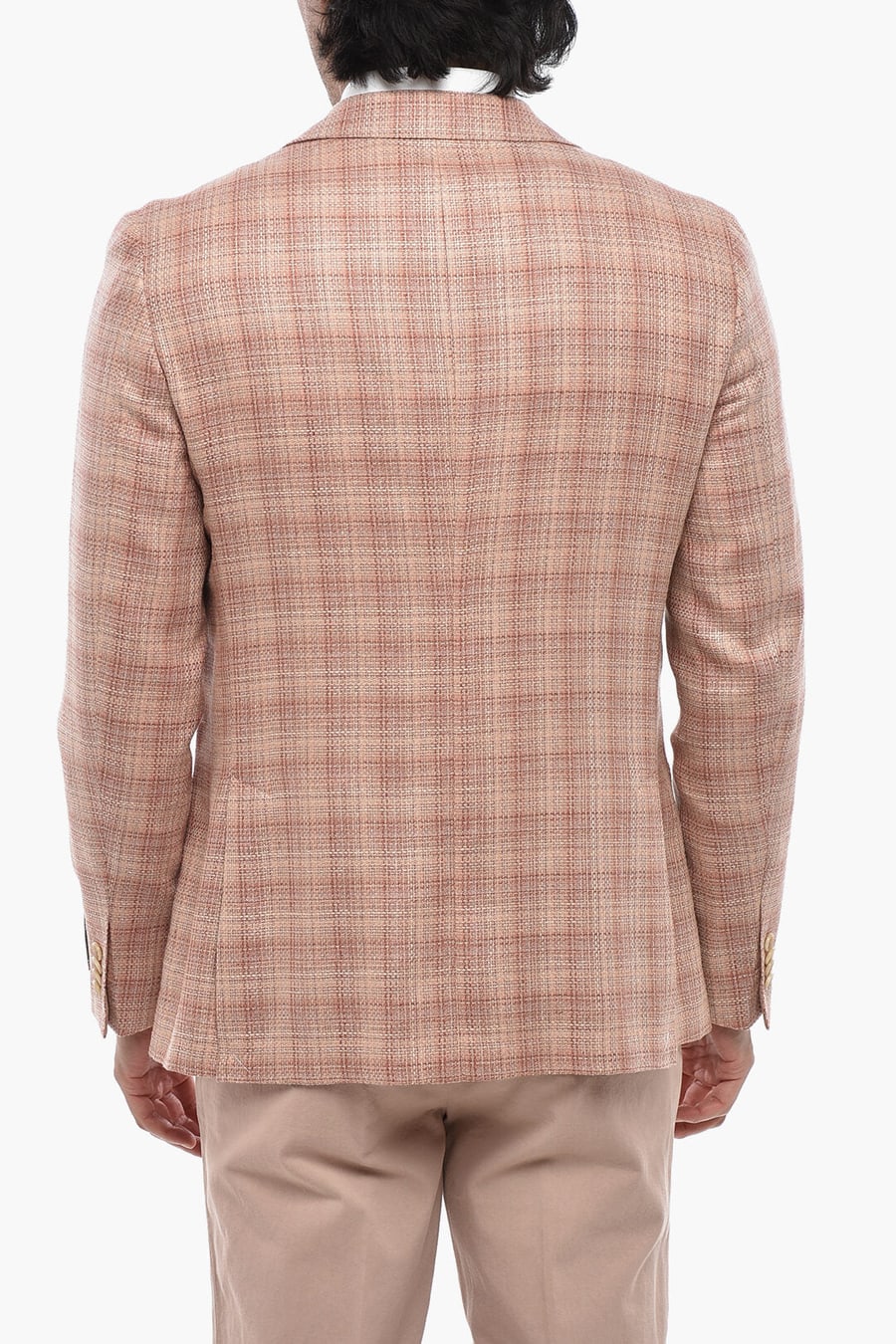 Corneliani 3050~CC COLLECTION Silk and Virgin Wool Jacket with Patch Pockets, view 2