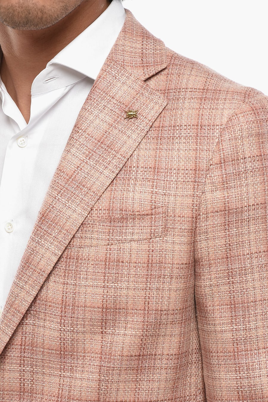 Corneliani 3050~CC COLLECTION Silk and Virgin Wool Jacket with Patch Pockets, view 3