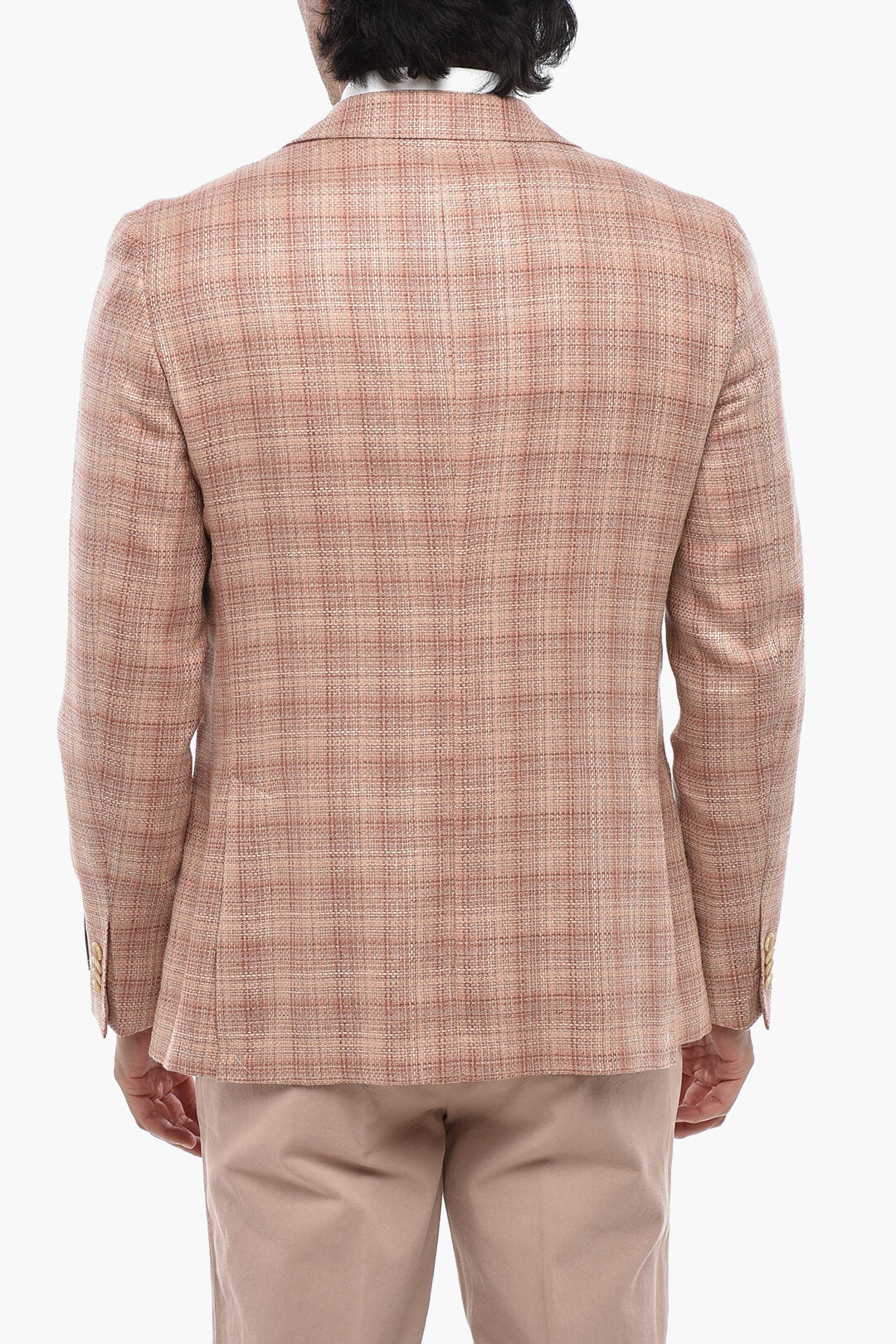 Corneliani 3050~CC COLLECTION Silk and Virgin Wool Jacket with Patch Pockets, view 2